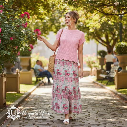 Nessa Petal Pink Skirt - Mary Square